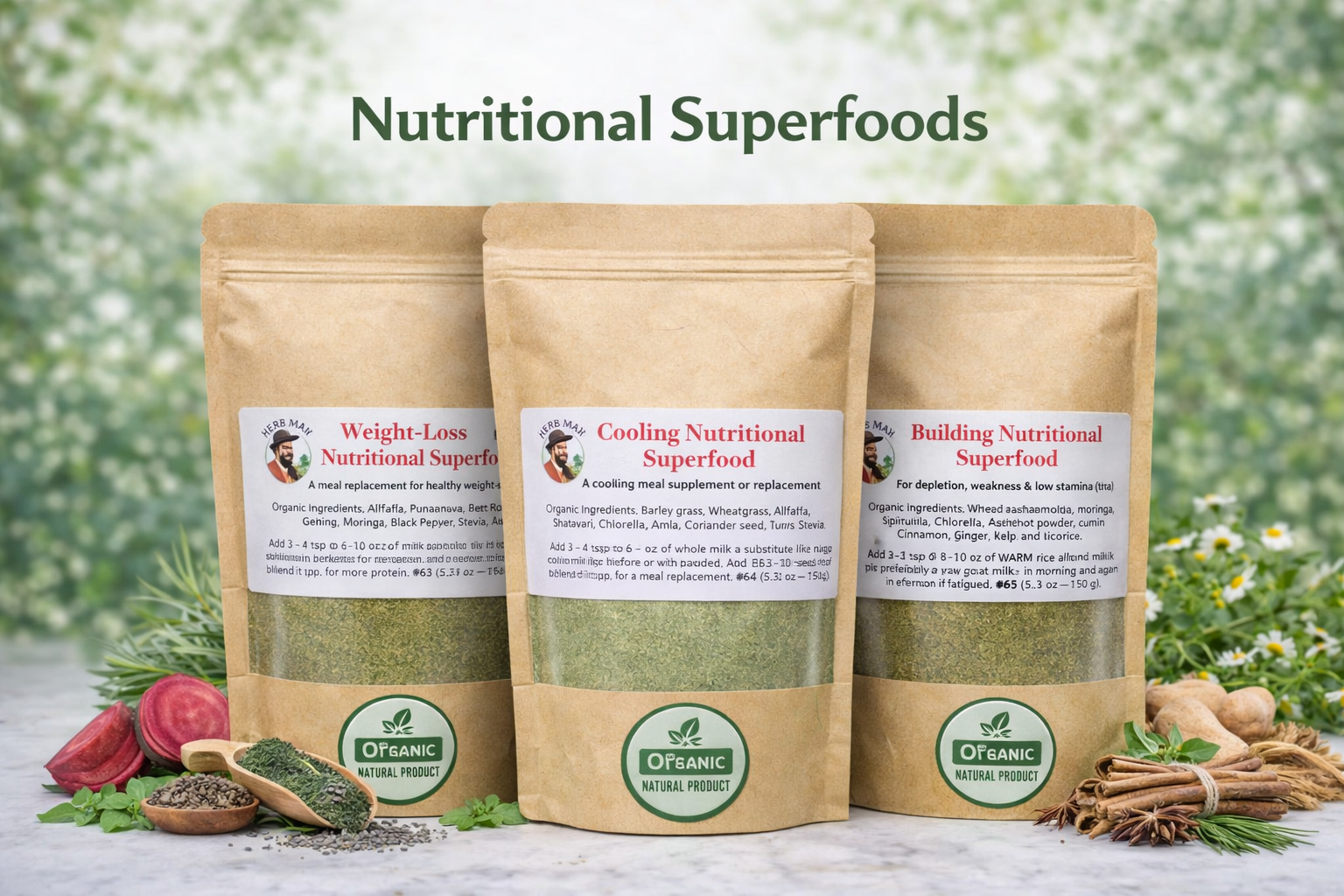 Food-based Superfood Products & Natural Supplements